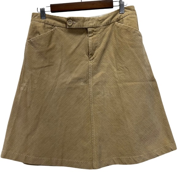 GAP Dresses & Skirts - VTG Y2K GAP Diagonal Corduroy A-Line Skirt Sz 6 High Waisted Pockets
